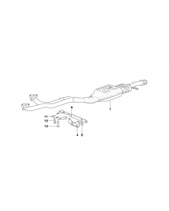 Genuine Exhaust Silencer/Muffler Clamp 18 31 1 728 251 buy in USA