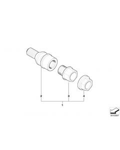 Genuine Wheel Locks Set M14 x 1.5 SW17MM 36 13 6 773 192 buy in USA