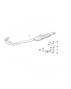 Genuine Exhaust Silencer/Muffler Bracket 18 30 1 737 002 buy in USA