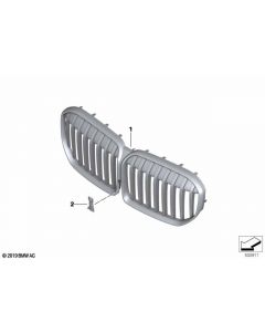 Genuine Front Grill Grille Shadowline 51 13 8 096 133 buy in USA