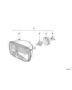 Genuine Headlight Headlamp Light Bulb Halogen H4 63 12 1 354 619 buy in USA