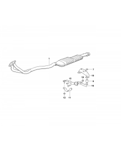 Genuine Exhaust System Suspension Support Bracket 18 30 1 737 003 buy in USA