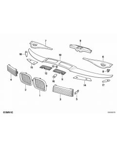 Genuine Left Passenger Side NS Nearside Air Inlet Grille 51 13 1 940 907 buy in USA