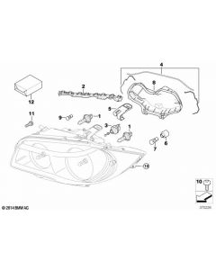 Genuine Left Passenger Side NS Nearside Headlight Headlamp Cover 63 12 6 924 493 buy in USA