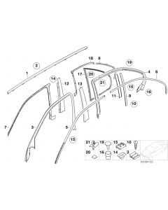 Genuine Exterior Trim Grille Grommet 51 13 1 934 160 buy in USA