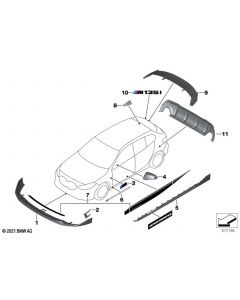 Genuine M Performance Front Splitter Attachment Black High Gloss 51 19 2 462 318 buy in USA