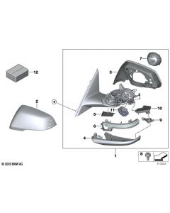 Genuine Left Passenger Side NS Mirror Auxiliary Turn Indicator 51 16 9 879 127 buy in USA