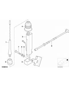 Genuine Exterior Short Rod Antenna Aerial Mast Grommet 65 21 8 411 562 buy in USA