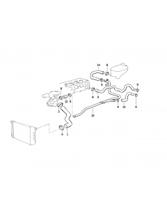 Genuine Cooling System Water Hose/Pipe 11 53 1 317 589 buy in USA