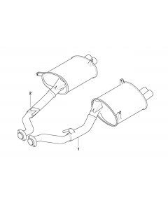 Genuine Exhaust Rear Silencer/Muffler Right buy in USA