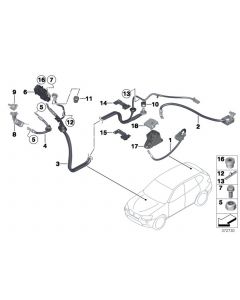 Genuine Earth Battery Cable Plus Pole SBK2.2 61 12 9 321 005 buy in USA