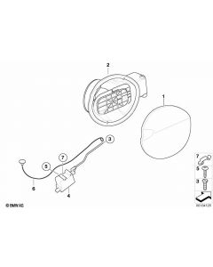 Genuine Fuel Filler Pot Flap Hinge Tank Cap Replacement 51 17 7 069 449 buy in USA