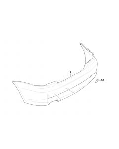 Genuine Rear Bumper Towing Eye Cover Primed 51 12 7 208 599 buy in USA