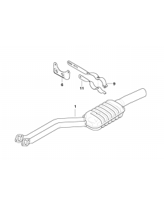 Genuine Exhaust Silencer/Muffler Bracket 18 20 7 503 134 buy in USA