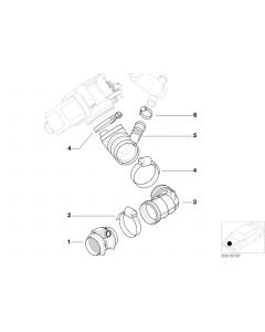 Genuine Mass Air Flow Sensor Rubber Boot 13 54 1 435 625 buy in USA