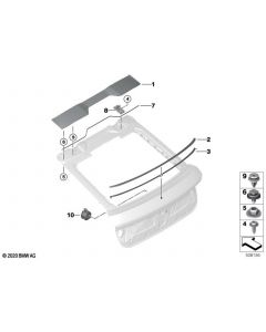 Genuine Rear Spoiler Adhesive Tape MSP CFK Fits G06 G06 LCI F96 51628083221 buy in USA