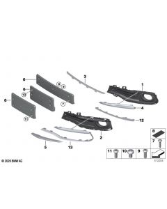 Genuine Front Left Passenger Side NS Nearside Air Inlet Finisher 51 11 7 396 853 buy in USA