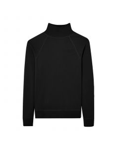 Genuine M Mens Sweater Black Cotton Top Raglan Sleeve Turtleneck Slim Fit 80 14 5 B38 D69 buy in USA