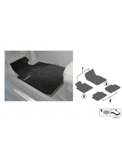 Genuine Tailored Textile Front Floor Mats Sport 51 47 2 293 358 buy in USA