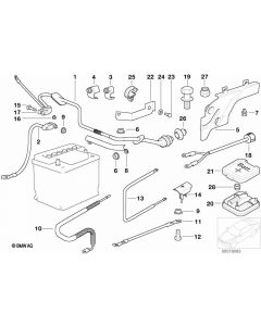 Genuine Car Battery Cover Base B+ Positive Terminal Connection 12 52 1 702 103 buy in USA