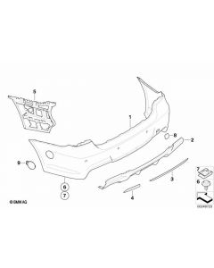 Genuine Rear End Towing Eye Flap Primed Hole Cover Cap 51 12 8 041 135 buy in USA