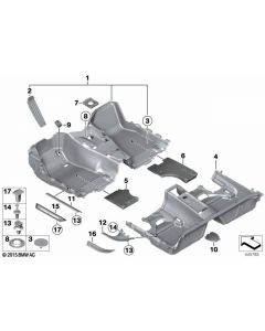 Genuine Front Entrance M Trim 51 47 8 051 037 buy in USA