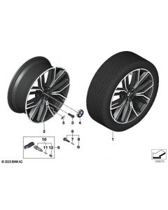 Genuine 20 Wheel Rim Disc Alloy Jet Black Matt 8Jx20 ET:30 36 11 8 747 236 buy in USA