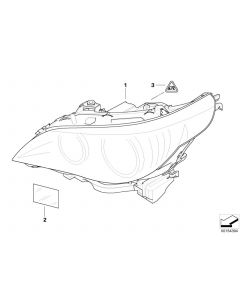 Genuine Left Passenger Side NS Nearside Headlight Headlamp 63 12 7 177 729 buy in USA