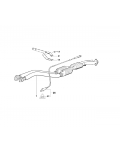 Genuine Exhaust System Suspension Support Bracket 18 30 1 404 845 buy in USA