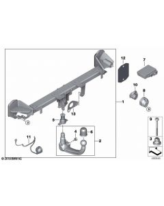 Genuine Trailer Tow Towing Hitch Set Removable Detachable 71 60 6 887 641 buy in USA