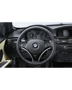 Genuine Steering Wheel Cover Matt Black/Chrome 32 30 6 783 048 buy in USA