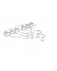 Genuine Exhaust Manifold Rear 11 62 1 406 162 buy in USA