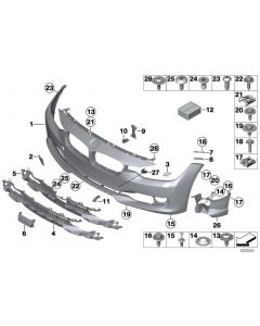 Genuine Front Right Driver Side OS Spray Nozzle Cover Primed 51 11 7 293 032 buy in USA