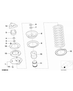 Genuine Left Passenger Side NS Coil Spring Guide Support 31 33 2 227 897 buy in USA