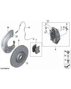 Genuine Front Brake Discs Set Ventilated 374x36 M 34 10 6 895 647 buy in USA