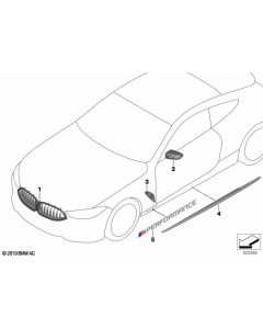 Genuine M Performance Left Air Duct Side Panel Trim Carbon 51 13 2 466 813 buy in USA