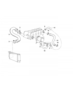 Genuine Cooling System Water Hose/Pipe 11 53 1 739 558 buy in USA