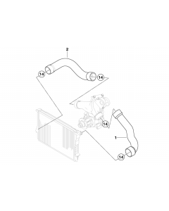 Genuine Cooling System Water Hose Pipe 11 53 7 831 026 buy in USA