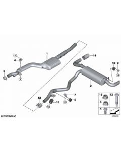 Genuine Exhaust Tail Pipe Trim Chrome Tailpipe Replacement 18 30 8 667 479 buy in USA