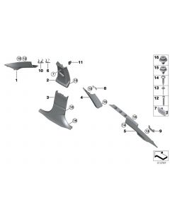 Genuine 3x Trim Panel Natur Clip With Washer 07 14 7 145 753 buy in USA