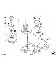 Genuine Chassis Spring Strut Fit Bolt M12 x 42 Screw Replacement 07 11 9 905 853 buy in USA