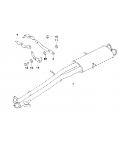 Genuine Exhaust Silencer/Muffler Bracket 18 31 7 502 870 buy in USA