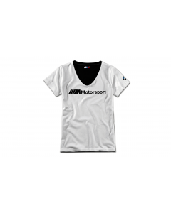 Genuine Womens M Motorsport Logo V Neck T-Shirt 80 14 2 461 071 buy in USA