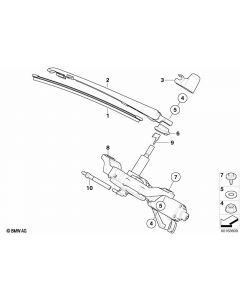 Genuine Rear Window Windscreen Water Spray Nozzle Jet Spare 67 63 7 194 798 buy in USA