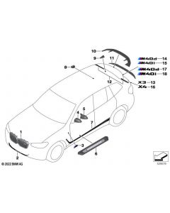 Genuine Rear Spoiler CFK Spare Fits G02 G02 LCI F98 F98 LCI 51628083993 buy in USA