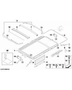 Genuine Sliding Lifting Roof Frame Surrounding Seal 4300mm Long 54 10 7 430 946 buy in USA