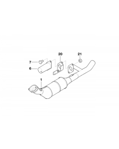 Genuine Exhaust System Heat Resistant Plate 18 30 7 505 658 buy in USA