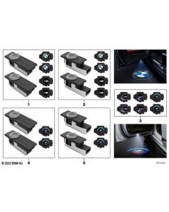 Genuine LED Door Projectors 50 Years M 50mm 63 31 5 A64 018 buy in USA