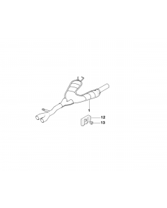 Genuine Exhaust Muffler/Sillencer Vibration Absorber 18 30 1 432 873 buy in USA