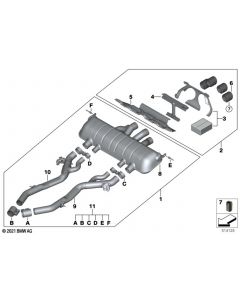 Genuine Exhaust Fastening Set M Performance Replacement Spare 18 30 5 A23 285 buy in USA